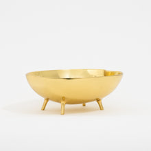 Handcast Brass Bowl With Legs Videpoche