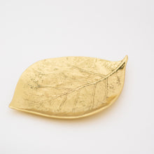 Set of 3 Handmade Brass Leaves Decorative Dishes, Vide-Poche
