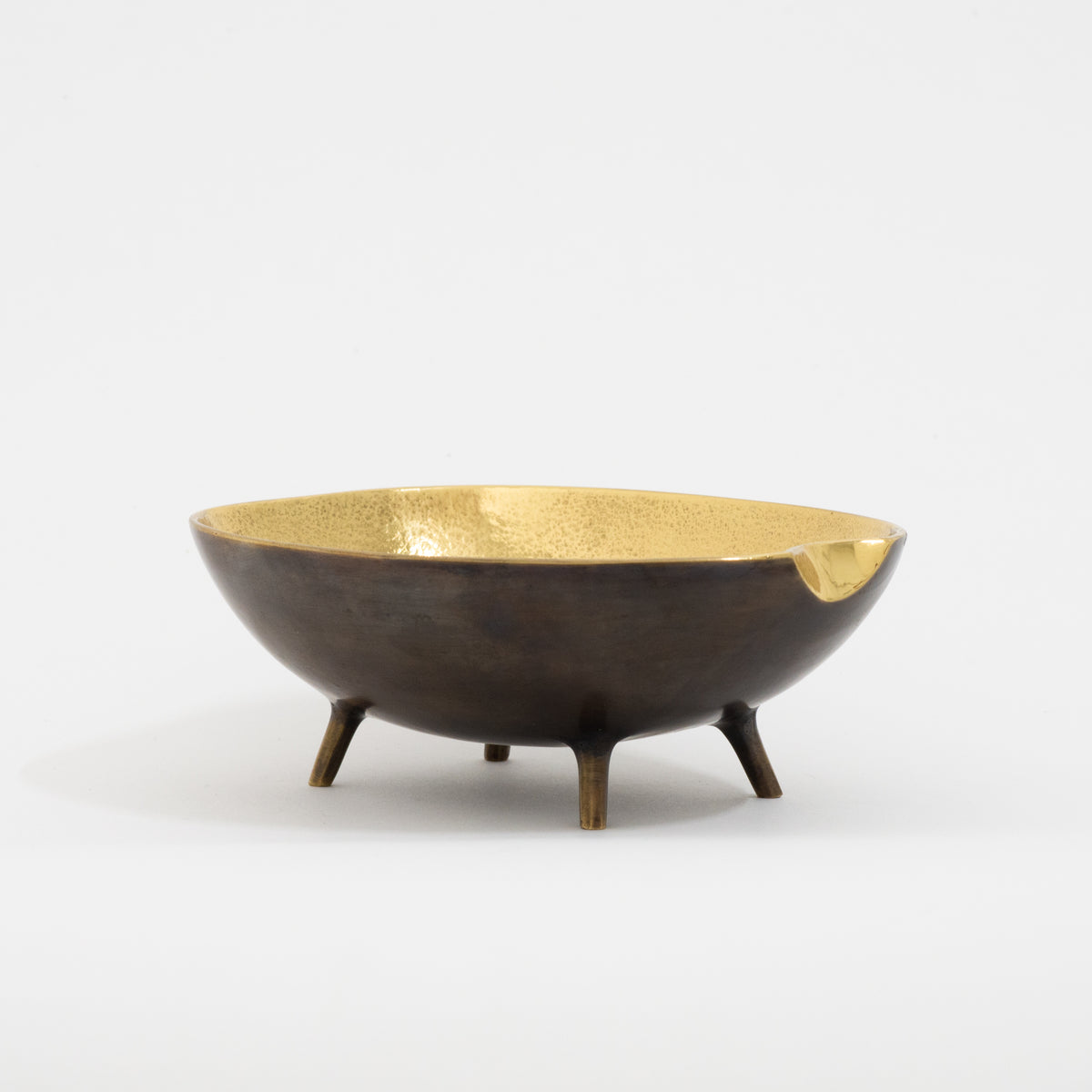 Brass Bowl With Legs, Vide-poche