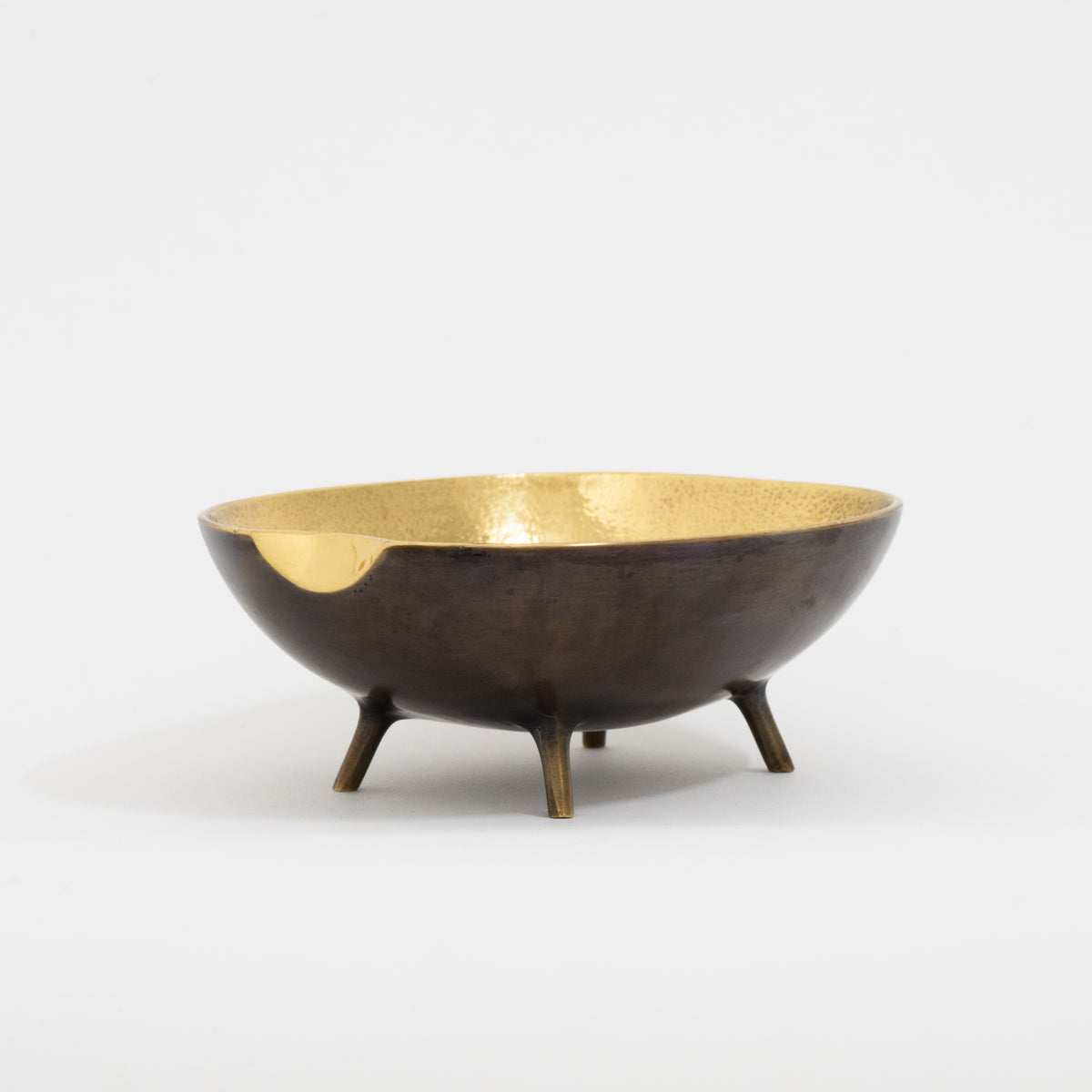 Brass Bowl With Legs, Vide-poche