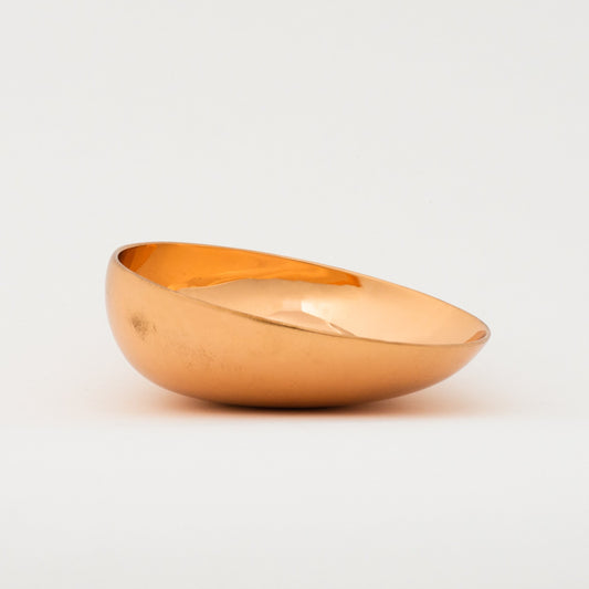 Handmade Cast Polished Bronze Indian Bowl, Vide-Poche