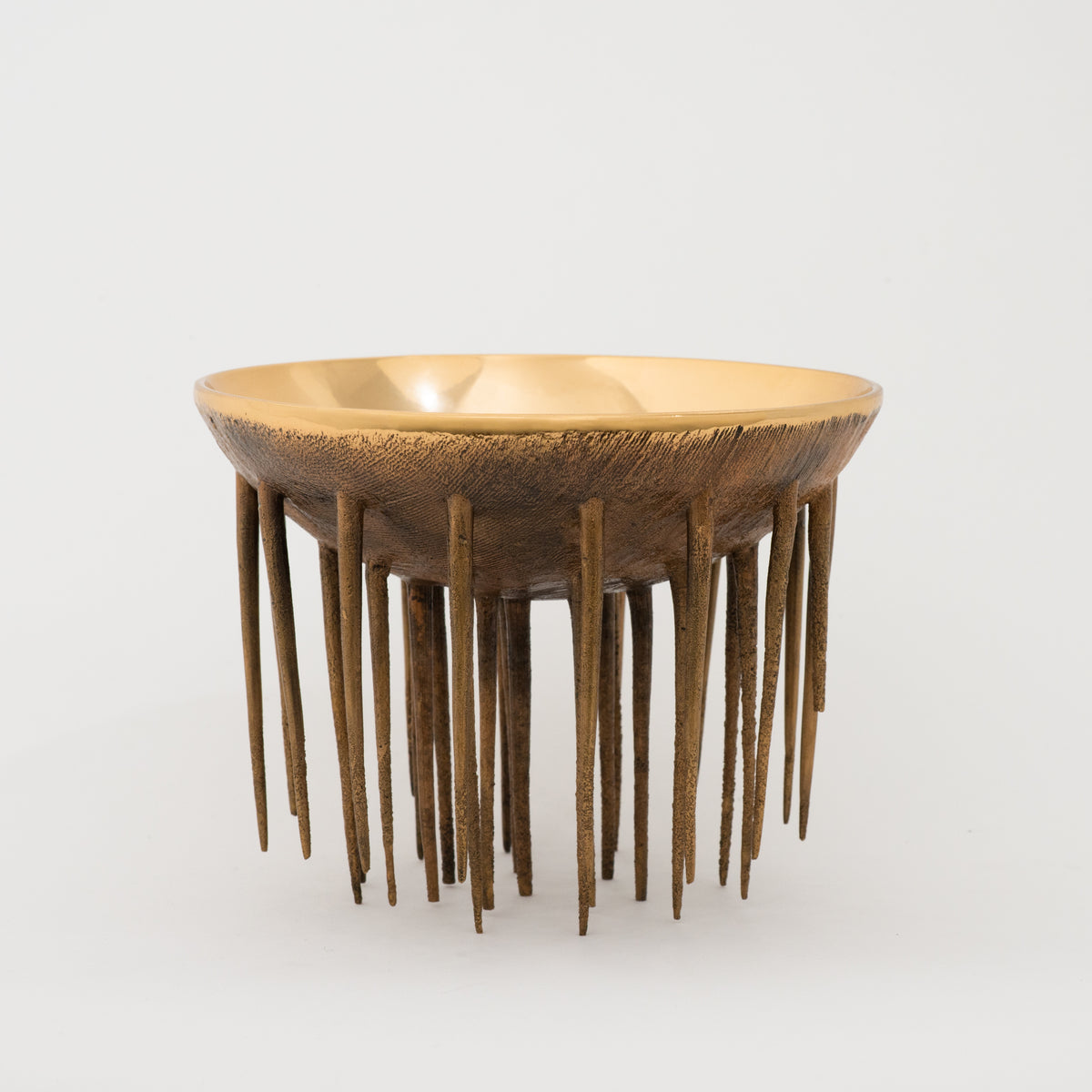 Unique Handmade Cast Bronze Decorative Bowl