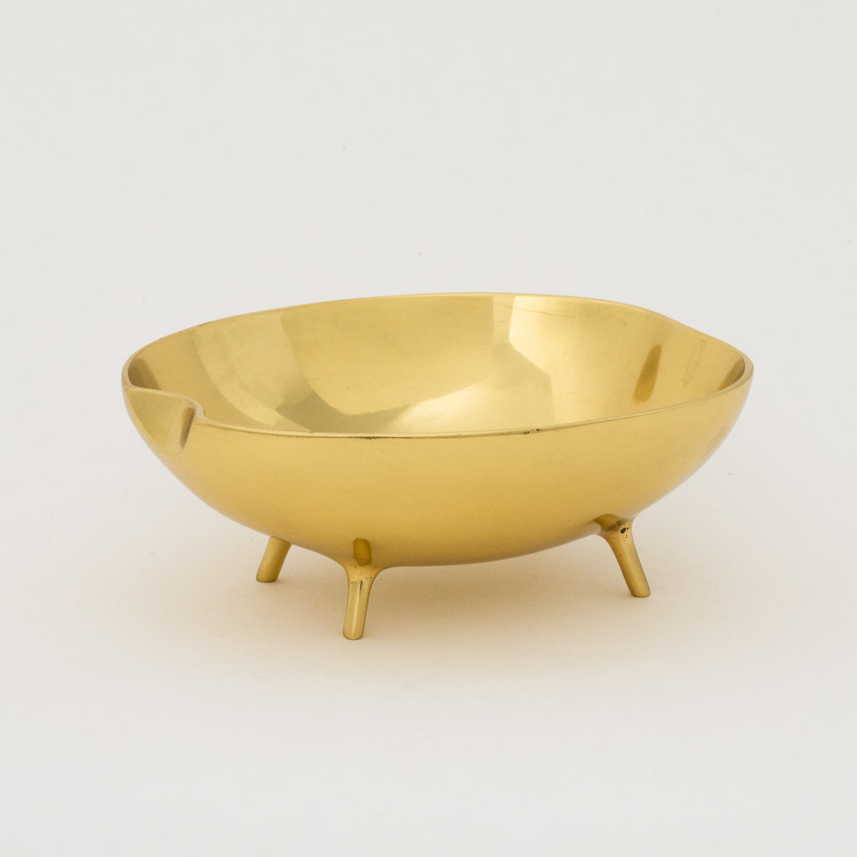 Set of three Brushed Brass Decorative Bowls, Vide-poche