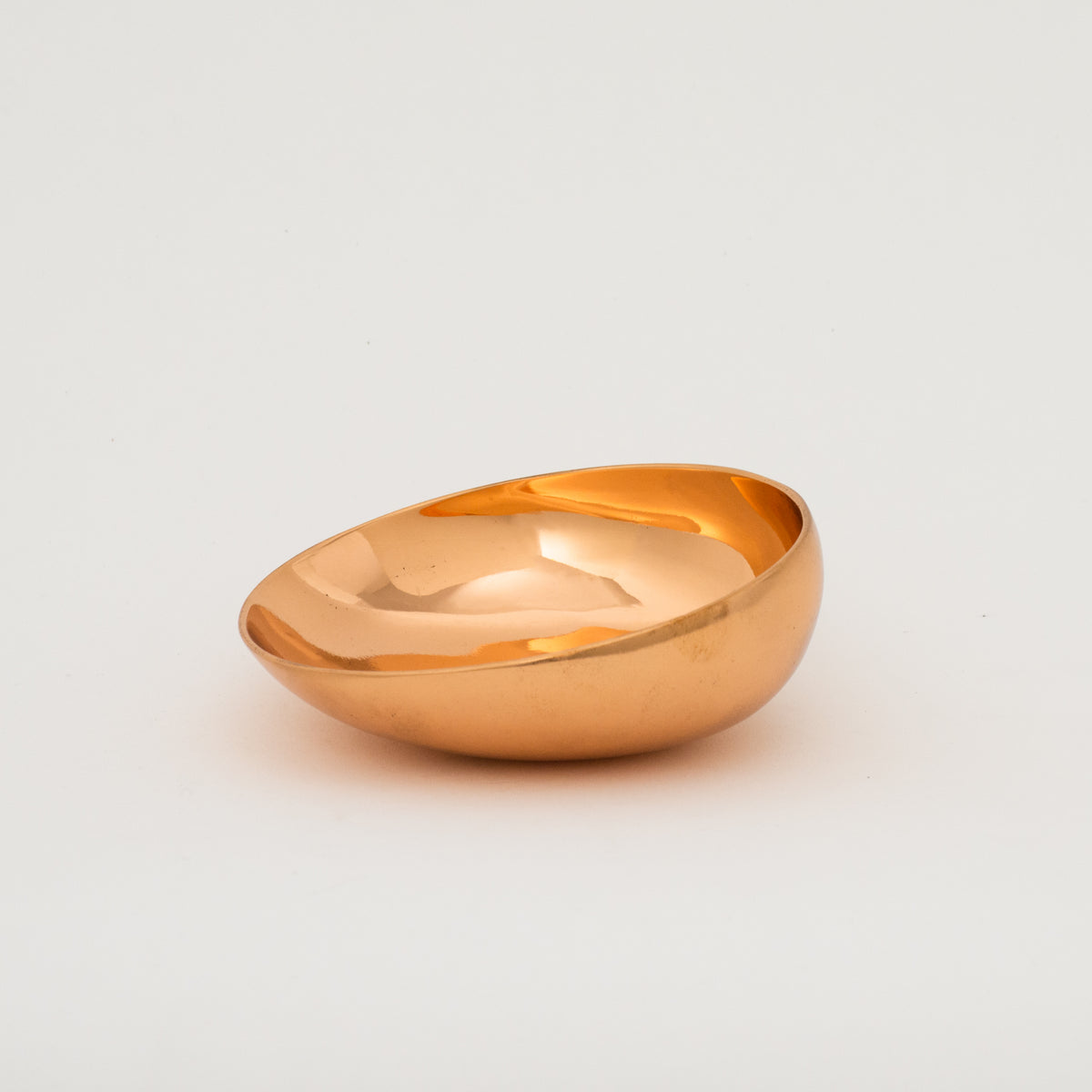 Handmade Cast Polished Bronze Indian Bowl, Vide-Poche
