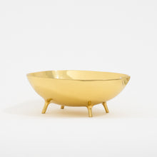 Handcast Brass Bowl With Legs Videpoche