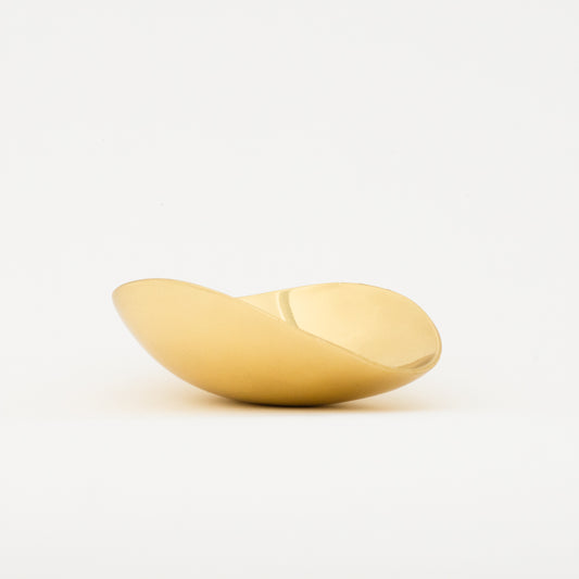 Handcast Brass Shallow Bowl