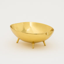 Handcast Brass Bowl With Legs Videpoche