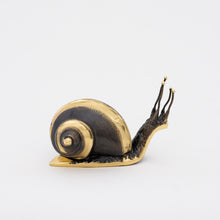 Handmade Cast Brass Snail Paperweight, Large