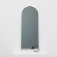 Arcus™ Arch shaped Black Tinted Contemporary Frameless Mirror with Floating Effect