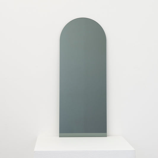 Arcus™ Arch shaped Black Tinted Contemporary Frameless Mirror with Floating Effect
