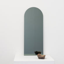 Arcus™ Arch shaped Black Tinted Contemporary Frameless Mirror with Floating Effect