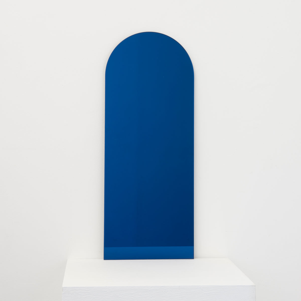 Arcus™ Arch shaped Blue Tinted Contemporary Frameless Mirror