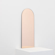 Arcus™ Arch shaped Rose Gold Tinted Contemporary Bespoke Frameless Mirror