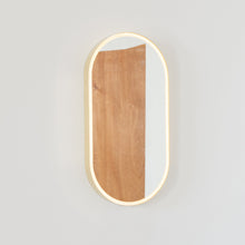 Capsula™ Front Illuminated Capsule shaped Mirror with Bronze Patina Brass Frame, Customisable