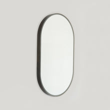 Capsula™ Front Illuminated Capsule shaped Mirror with Bronze Patina Brass Frame, Customisable