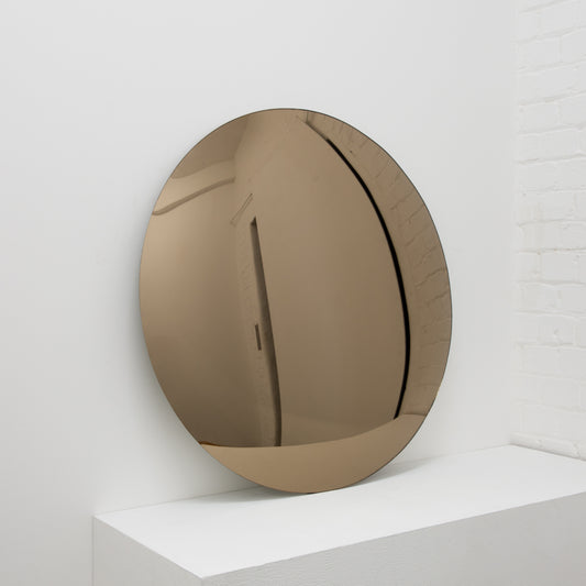 Orbis™ Round Convex Bronze Tinted Frameless Mirror