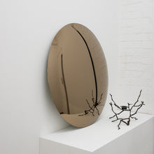 Orbis™ Round Convex Bronze Tinted Frameless Mirror