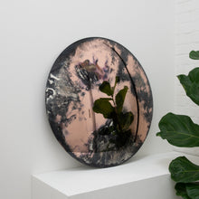 In Stock Orbis Round Antiqued Rose Gold Tinted Convex Frameless Mirror