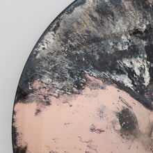 In Stock Orbis Round Antiqued Rose Gold Tinted Convex Frameless Mirror