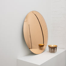 Orbis™ Round Rose Gold Tinted Convex Frameless Mirror