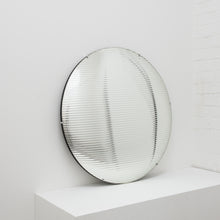 Orbis™ Round Reeded Glass Convex Frameless Mirror with Clips