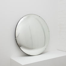 Orbis™ Round Reeded Glass Convex Frameless Mirror with Clips