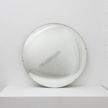 In Stock Orbis Round Reeded Glass Convex Frameless Mirror with Clips