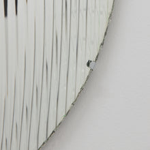 Orbis™ Round Reeded Glass Convex Frameless Mirror with Clips