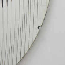 In Stock Orbis Round Reeded Glass Convex Frameless Mirror with Clips