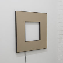 Back Illuminated Contemporary Bronze Tinted Square Donut™ Mirror
