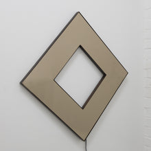 Back Illuminated Contemporary Bronze Tinted Square Donut™ Mirror