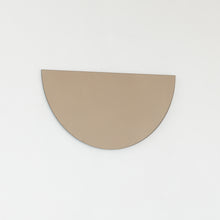 Luna™ Half Moon Semi-circular Bronze Tinted Modern Frameless Mirror