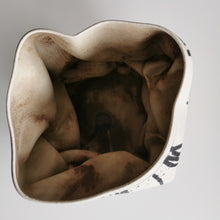 Medium White Dehydrated Form, Unique Ceramic Sculpture Vessel N.62, Objet d'Art