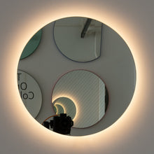 Contemporary back illuminated Orbis™ round frameless mirror