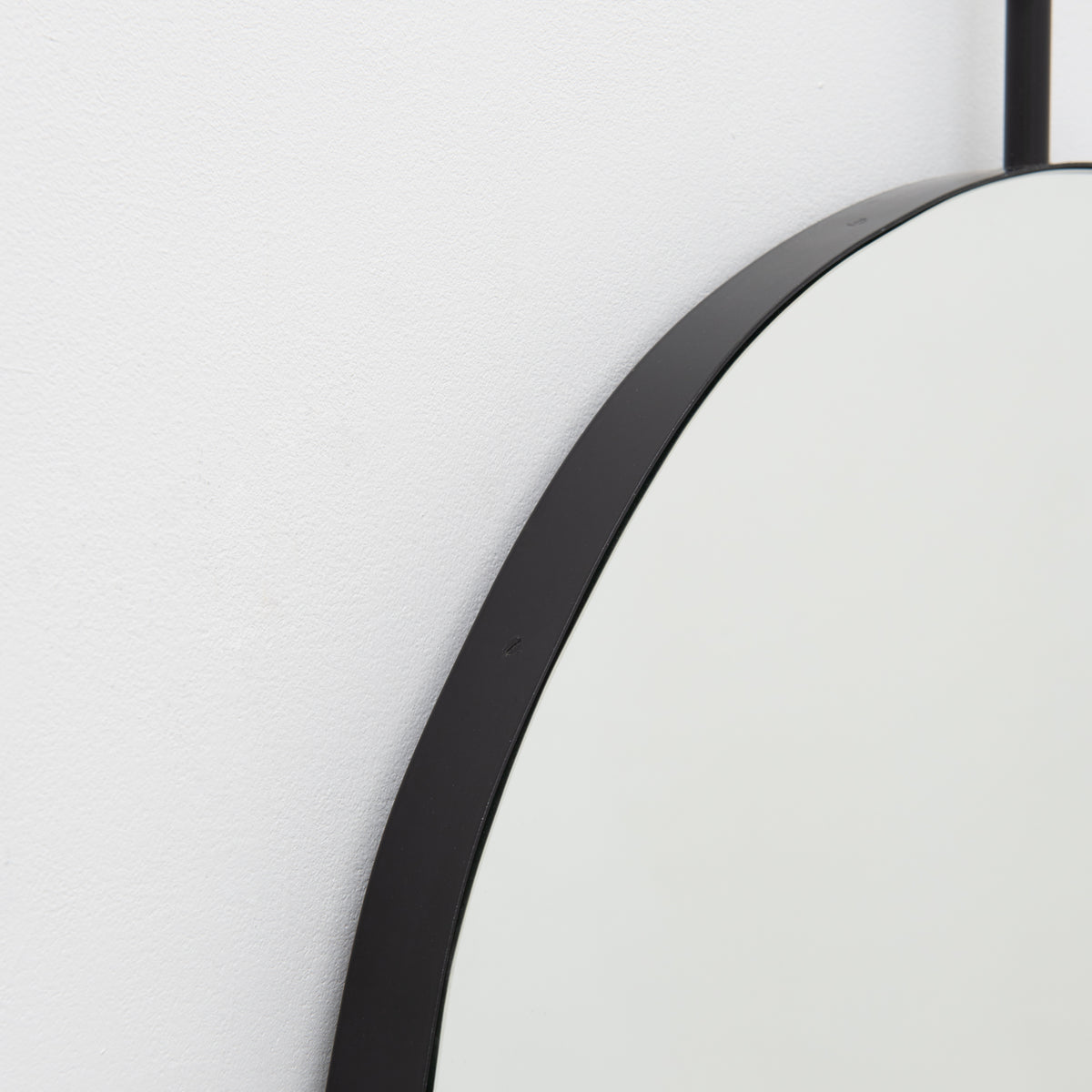 Ergon Ceiling Suspended Organic Mirror with Modern Matt Black Frame