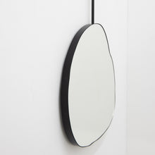 Ergon Ceiling Suspended Organic Mirror with Modern Matt Black Frame