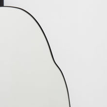 Ergon Ceiling Suspended Organic Mirror with Modern Matt Black Frame