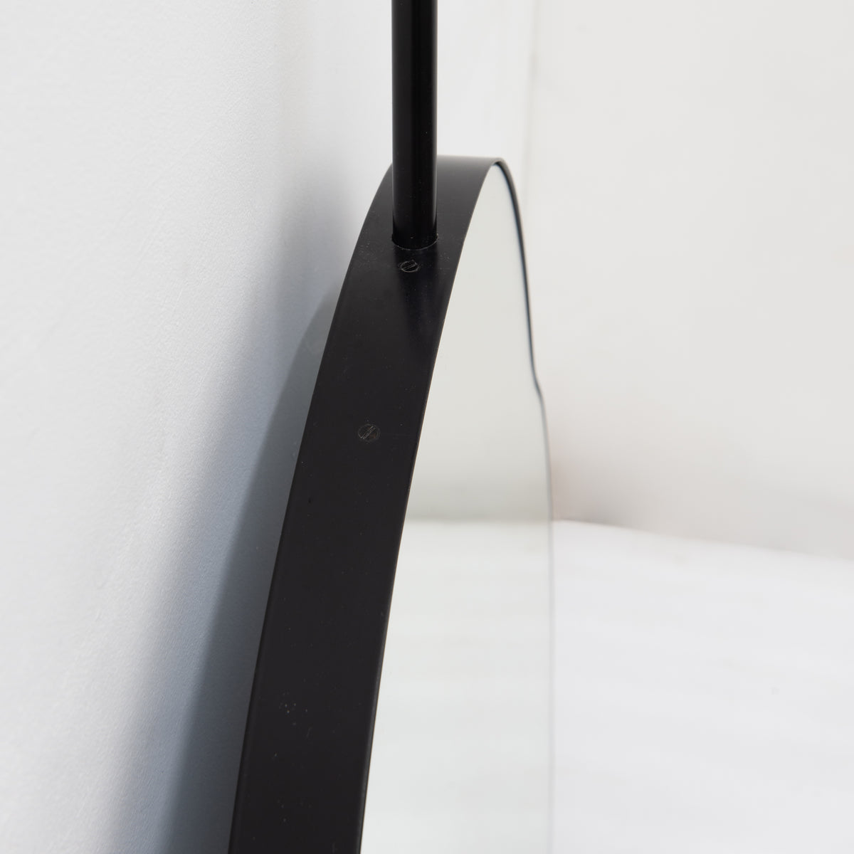 Ergon Ceiling Suspended Organic Mirror with Modern Matt Black Frame