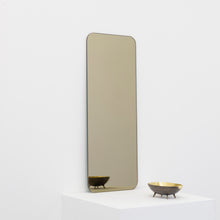 Quadris™ Bronze Tinted Rectangular shaped Contemporary Frameless Mirror