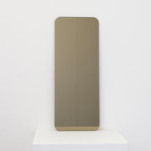Quadris™ Bronze Tinted Rectangular shaped Contemporary Frameless Mirror