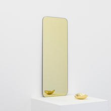 Quadris™ Gold Tinted Rectangular Minimalist Frameless Mirror, Customisable