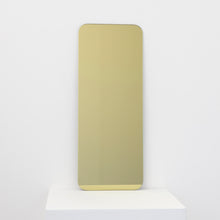 Quadris™ Gold Tinted Rectangular Minimalist Frameless Mirror, Customisable