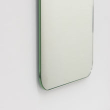 In Stock Quadris Peach / Rose Gold Tinted Rectangular shaped Contemporary Frameless Mirror