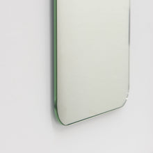 Quadris™ Peach / Rose Gold Tinted Rectangular shaped Contemporary Frameless Mirror