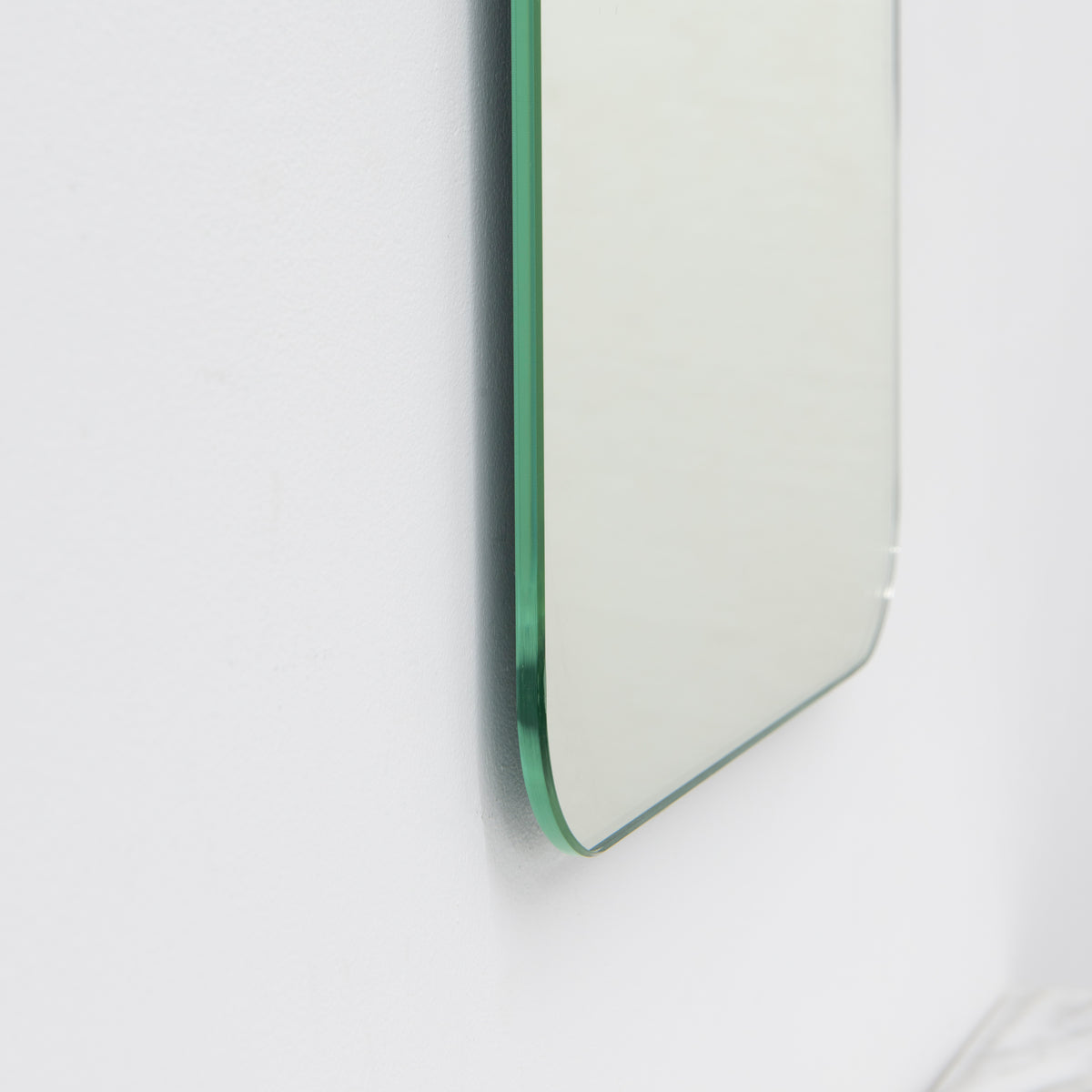 Quadris™ Gold Tinted Rectangular Minimalist Frameless Mirror, Customisable