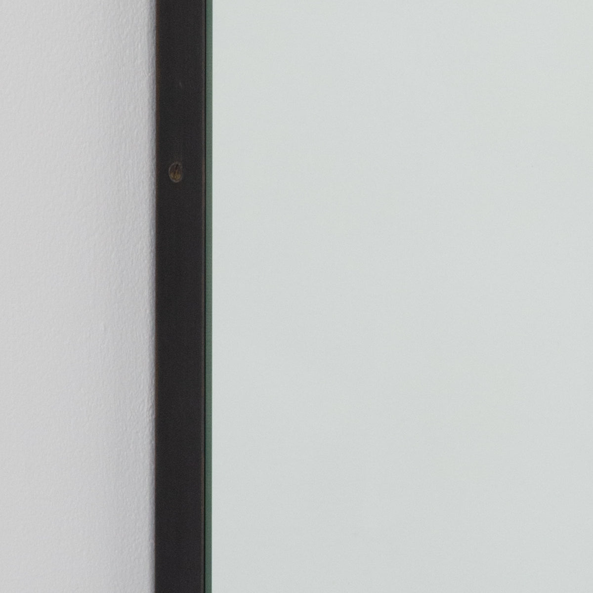 Quadris™ Rectangular Modern Mirror with Blackened Metal Frame