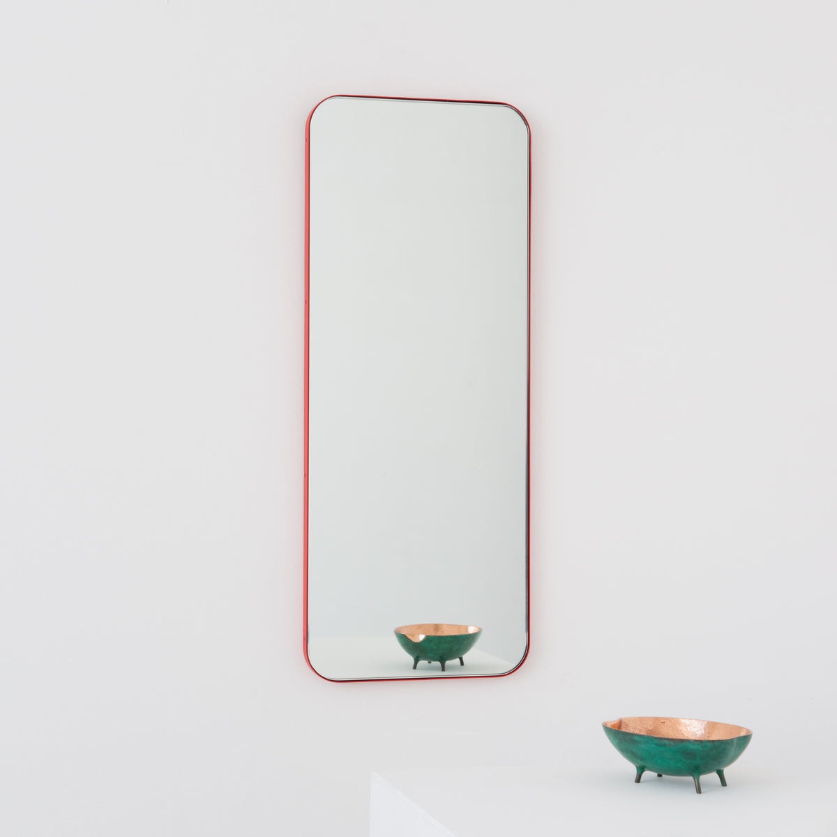 Bespoke listing for Randy Richardson Quadris™ Rectangular Mirror with a Red Frame (970 x 480mm)