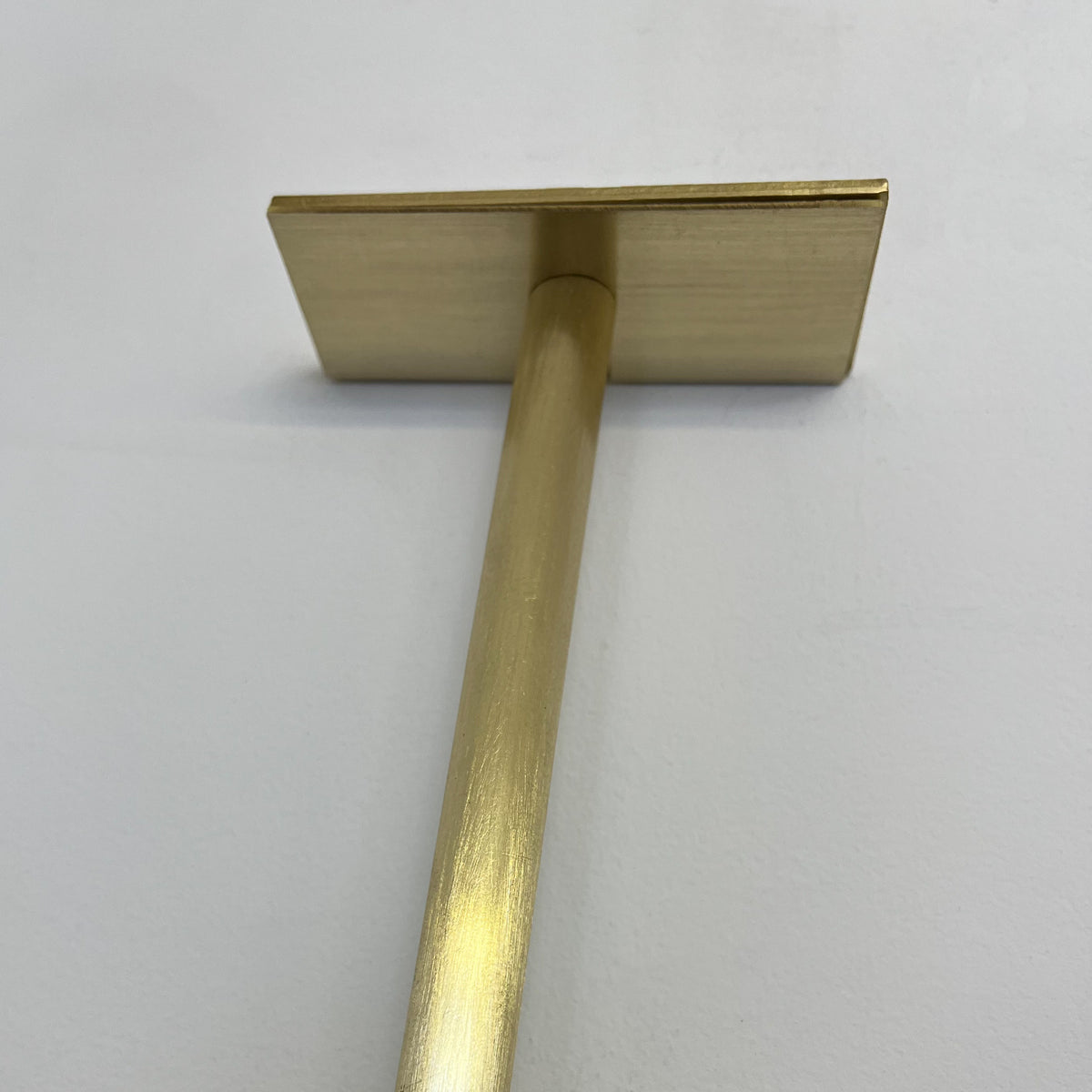 Ceiling Suspended Organic Shaped Art Deco Mirror with Brass Frame