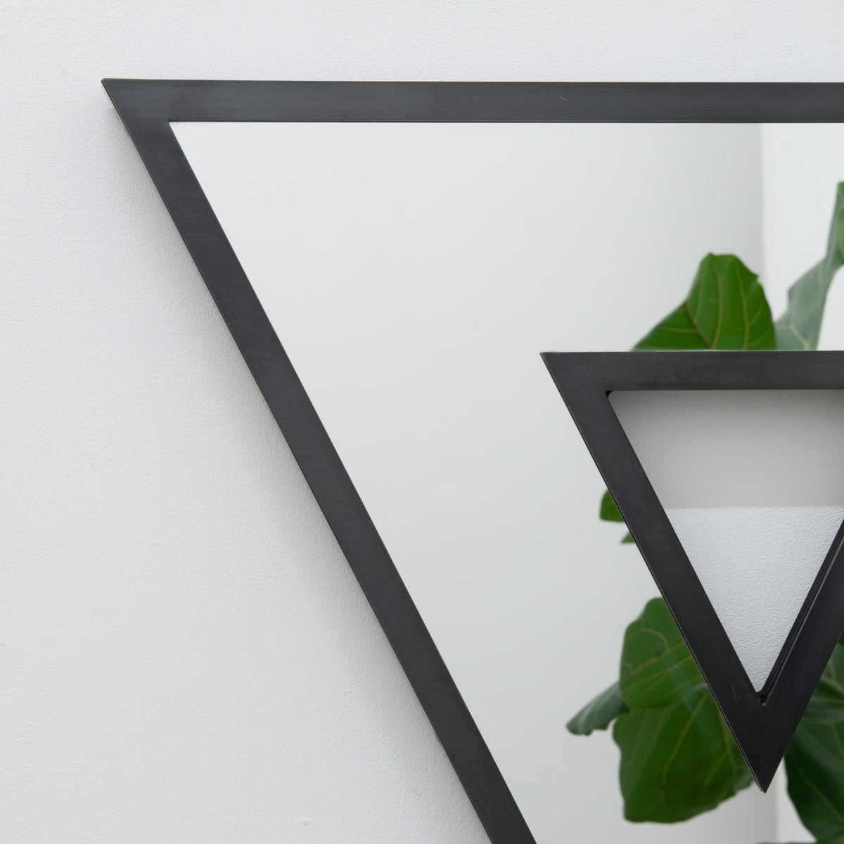 Contemporary Donut™ Triangular Mirror with Back Illumination