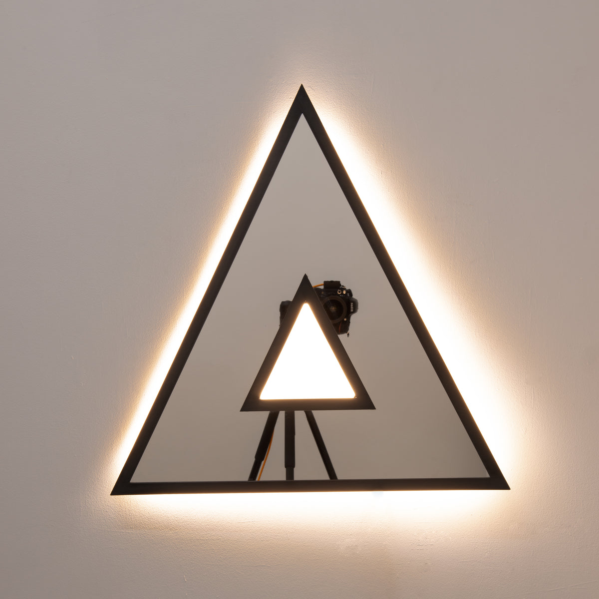 Original Contemporary Donut™ Triangular Mirror Back Illuminated